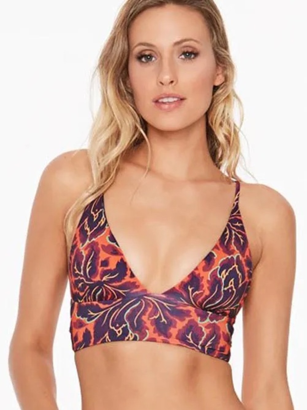 NWOT L*Space Liberty Fleur Olivia bikini top small